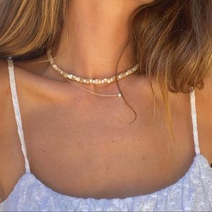 Pearl beaded necklace